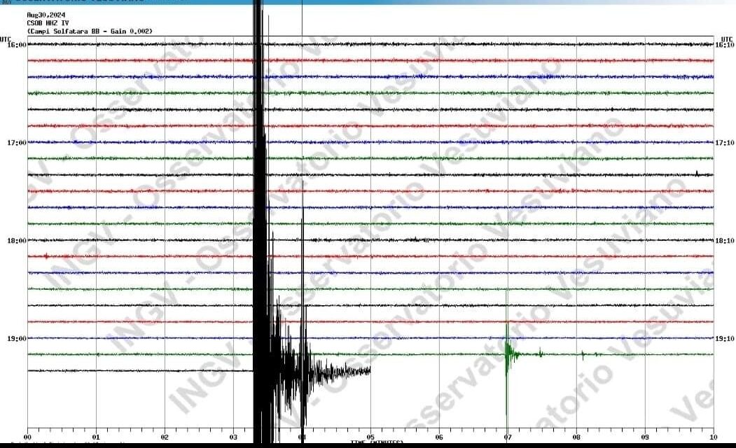 Forte scossa di terremoto: tremano i Campi Flegrei