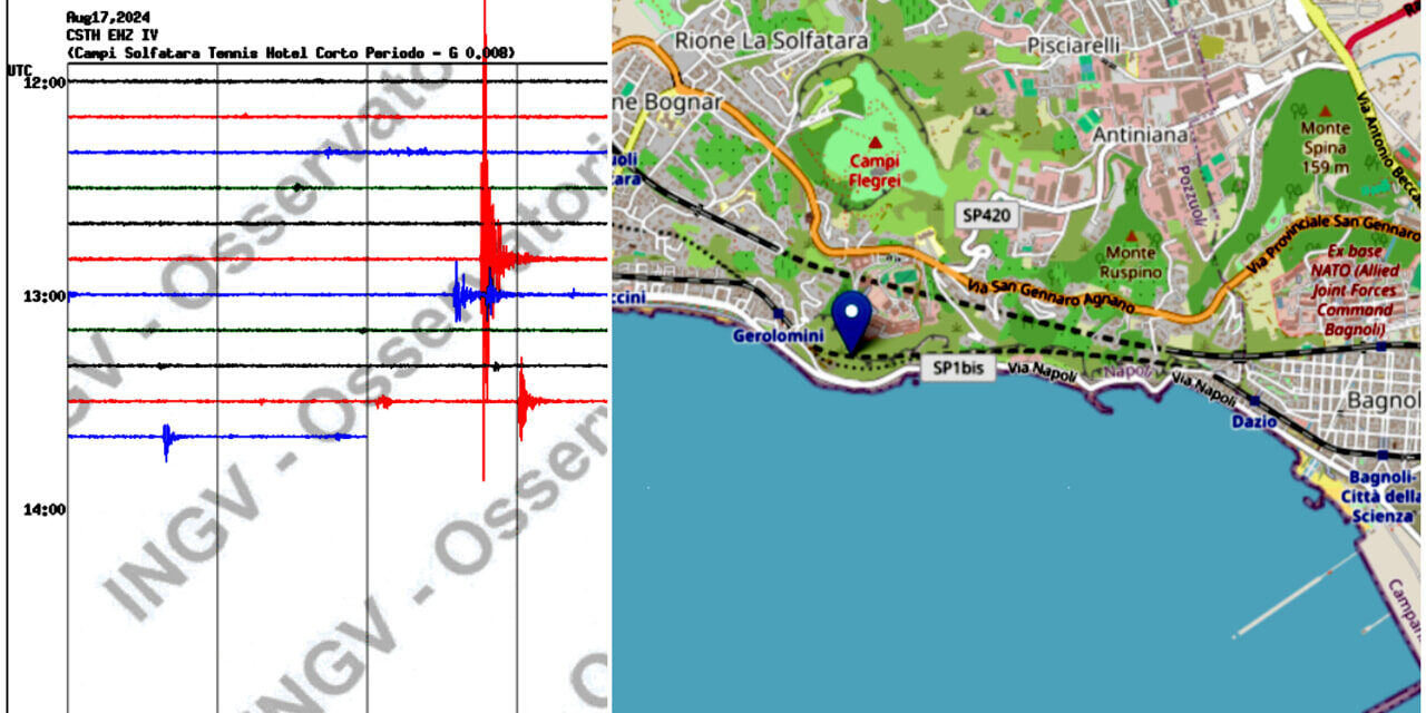 Terremoto a Pozzuoli oggi 17 agosto 2024