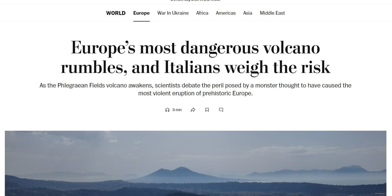 Il vulcano più pericoloso d’Europa