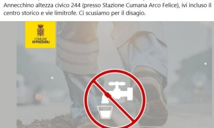 I LETTORI SEGNALANO/ «A Pozzuoli manca l’acqua ma il comune ci avvisa solo qualche minuto prima su Facebook» – Cronaca Flegrea