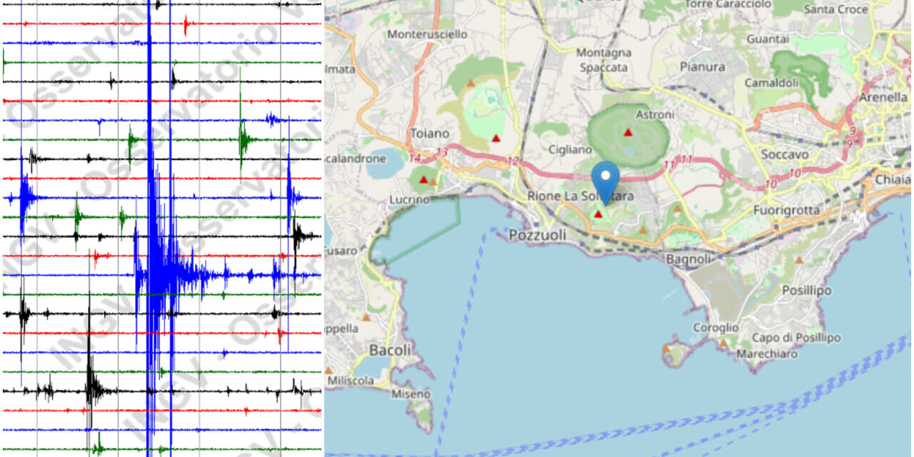 Emergenza Campi Flegrei, nuovo sciame sismico nella notte: terremoto di 3.1