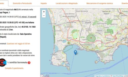 Magnitudo 3.9 per il sisma avvenuto poco prima delle 15.30; sentito in molti comuni dell’area metropolitana